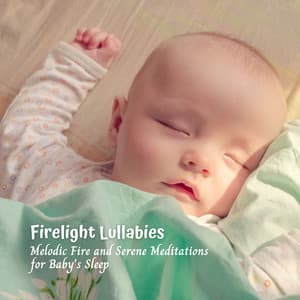 Firelight Lullabies: Melodic Fire and Serene Meditations for Baby's Sleep - Rushing Blaze Fire Sounds Library