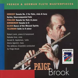 French & German Flute Masterpieces - Paige Brook