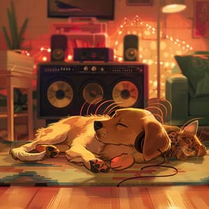 Lofi Pet Vibes: Calming Companion Sounds - Trickling Water Soundscape