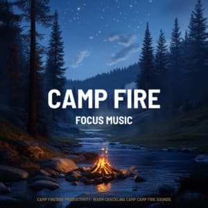 Camp Fireside Productivity: Warm Crackling Camp Camp Fire Sounds - Focus Music