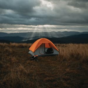 Stormy Sanctuary: Meditation Tunes with Rain on Tent Sounds - Sleep Rainyy