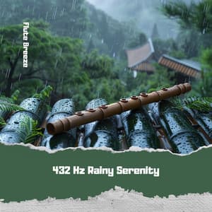 432 Hz Rainy Serenity: Soothing Flute for Relaxation - Flute Breeze