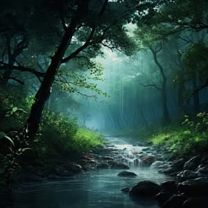 Nature's Serenity: Rainfall and Insects Harmony - Nature Sounds Universe