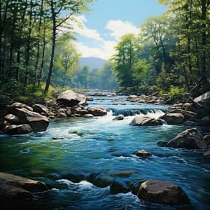 Meditative River: Tranquil Stream Ambience - Healing Zen Meditation