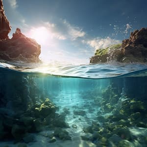Nature's Oceanic Symphony: Serene Sea Echoes - Brainwave Music