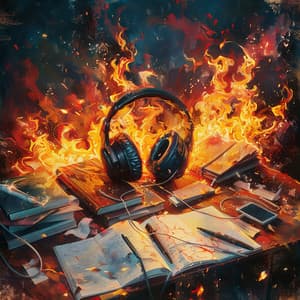 Fire Concentration: Study Calm Melodies - Work Music