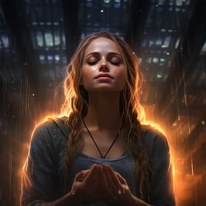 Pleasant Rain Reverie: Healing Meditation Melodies - Sample Rain Library