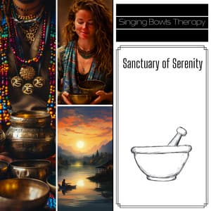 Sanctuary of Serenity: Gong Resonances, Wind Bells, Musical Harmony - Singing Bowls Therapy