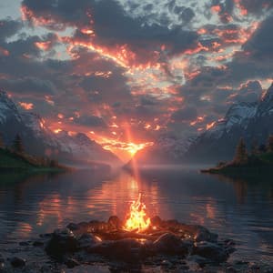 Reflejos De Fuego Binaurales Para Una Meditación Profunda - Mantra para Meditar