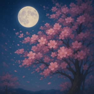 Moonlit Sakura Reverie for Tranquil Dreams - Mila Beauty