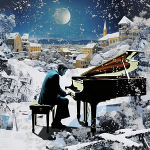Blizzard Melodies: Jazz Piano Caress - Coffee Table Jazz