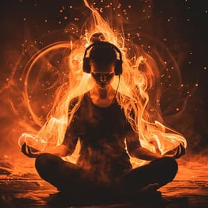 Fire's Meditation Echo: Peaceful Blaze - Meditation Music For Relaxation