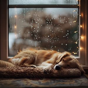 Relajación Lluviosa De Perros: Sonidos Tranquilos De Trueno - Calmante para perros