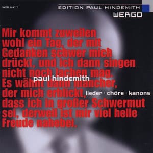 Paul Hindemith: Lieder - Chöre - Kanons - Paul Hindemith