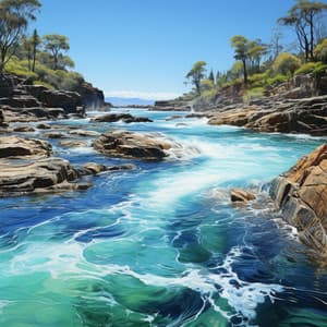 La Cadencia Del Río: Contemplación Tranquila Con Conjunto - Creadora