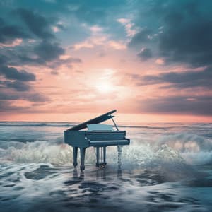 Ripple of Keys: Piano Waves - Romantic Piano for Reading