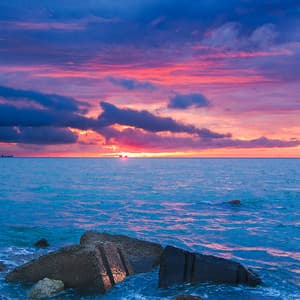 12AM Coastal: Sleepy Ocean Waves - Ocean Sounds