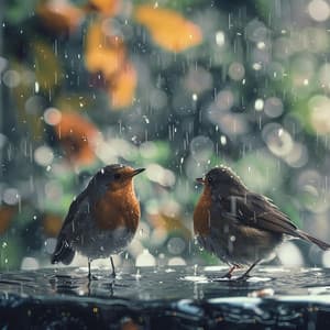 Calming Binaural Nature Sounds with Rain and Birds - Crow City