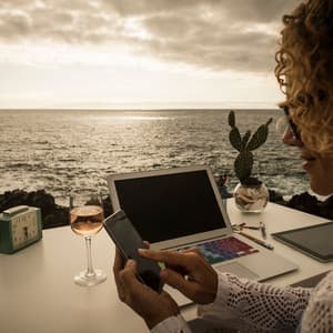 Coastal Study Escape: Relaxing Music Ocean Focus - Island Nature Sounds