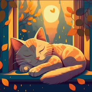 Ritmos Lofi Suaves Para La Tranquilidad Nocturna De Los Gatos - Vibras lo-fi suaves