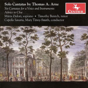 Aure, T.A.: Cantatas - The School of Anacreon / Delia / Frolick and Free / The Morning / Lydia / Bacchus and Ariadne / - Thomas Arne