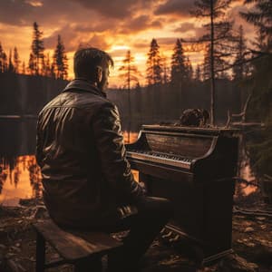 Serenidad Armónica De Piano: Susurros De Quietud - Cafetería Piano