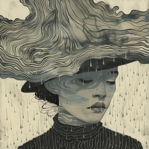 Therapeutischer Regenstrom - Ruhige Entspannende Atmosphäre