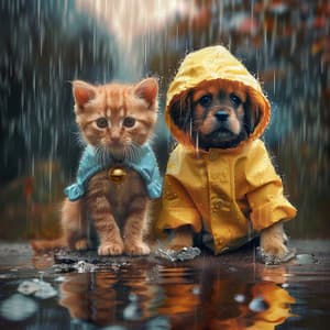 Gatos Calmados En La Lluvia: Relajación Reconfortante Con Truenos - Música para Gatos Paz