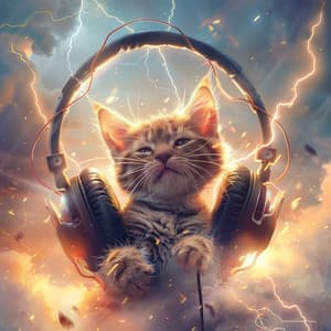 Cats and Thunder: Soothing Melodic Tones - For Cats Only