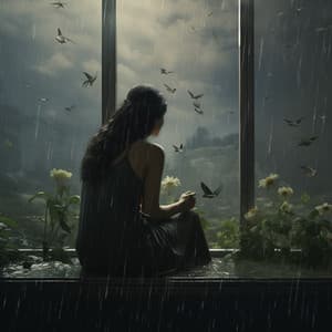 Relaxing Rain Symphony: Music for Stress Relief - Cottage in the Woods