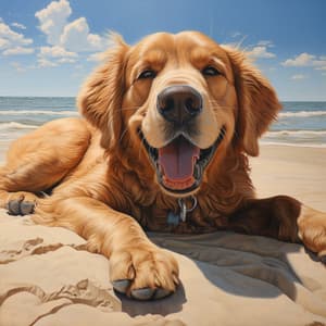 Felicidad De Las Mascotas Con Olas Armónicas Del Océano: Comodidad Costera - Registradores de campo al aire libre