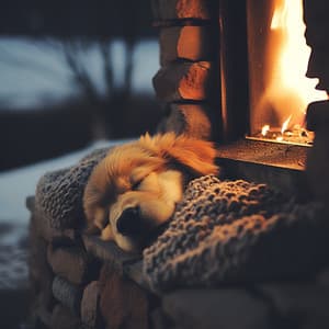 Nocturno Del Perro Junto A La Chimenea: Música En La Chimenea - Sonido esencial de la naturaleza