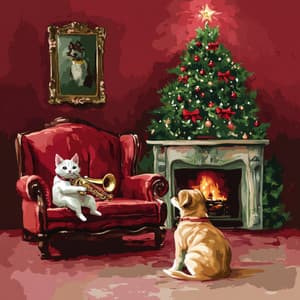 Radiant Christmas Jazz Reflections - Jazz Music Therapy for Cats