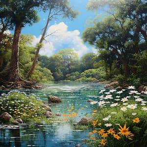 Nature's Flowing Stream with Relaxing Tunes - Nature Insight