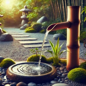 Líquido Zen: Fonte de Água de Bambu para Contemplação - Filipe South