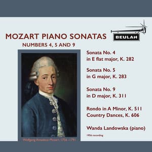 Mozart Piano Sonatas Nos. 4, 5 and 9 - Wanda Landowska - Wolfgang Amadeus Mozart