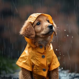 Perros Bajo La Lluvia: Tonos Alegres - RW Cachorro durmiendo