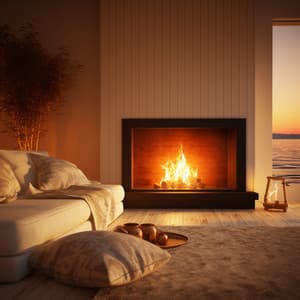 Fire Slumber: Nighttime Glow Harmonies - Sleep Sounds