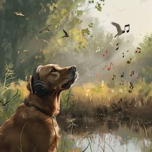 Creek Harmonies: Binaural Birds and Nature for Dogs - 80 88 Hz - Calming for Dogs