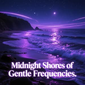 Midnight Shores of Gentle Frequencies - Calming Rain