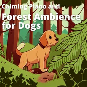 Calming Piano and Forest Ambience for Dogs - Dog Therapy