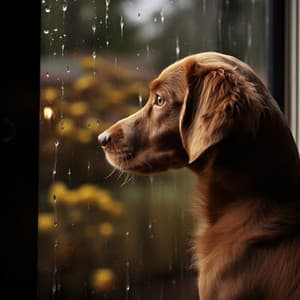 Gotas De Lluvia: Una Canción De Cuna Binaural Para Los Sueños Perrunos - Alivio tranquilo del estrés
