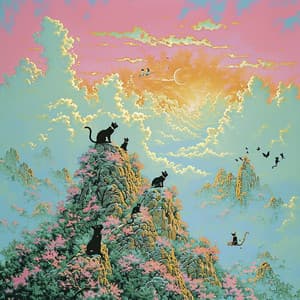 The Ethereal Essence of Zen Melodies - Cat Music Therapy