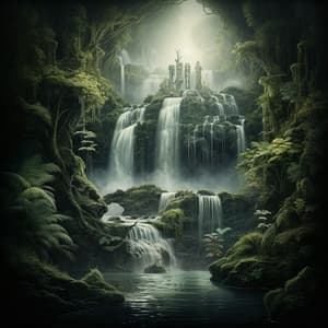 Nature's Waterfall Echoes: Soundscapes for Meditation - Azure
