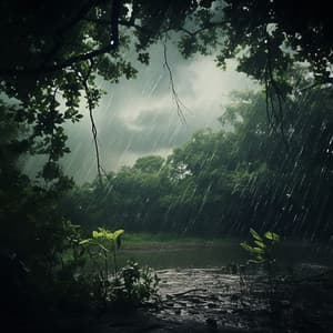 Sleep with the Sound of Rain: Tranquil Rainfall Melodies - Four Robes