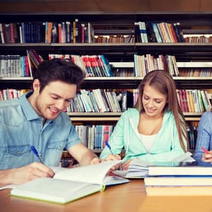 Serene Rainfall Library: Chill Melodies for an Effective Learning Environment - April Shower