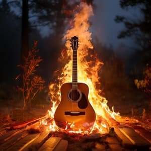 Fireside Yoga Tunes: Gentle Guitar for Mindful Stretching - Gentle Sounds