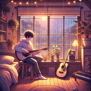 Rainy Melodies: Sad Lofi Beats - Lofi Beats Study