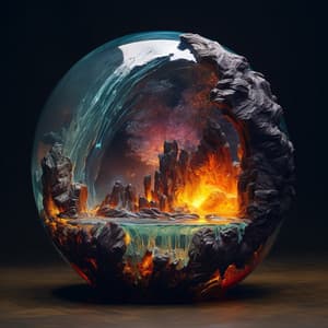 Melodic Ember Tranquility: Fire Bonfire Meditation - Nature Radio 1