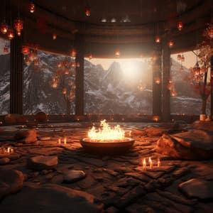 Flame Tranquility: Fire Meditation Suite - Sunday Chillout Songs